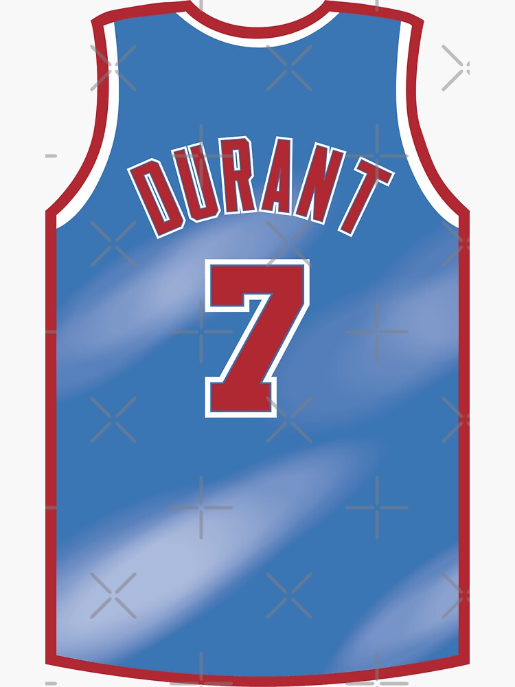 Kevin Durant Nets Jersey - Blue' Sticker for Sale by djstagge