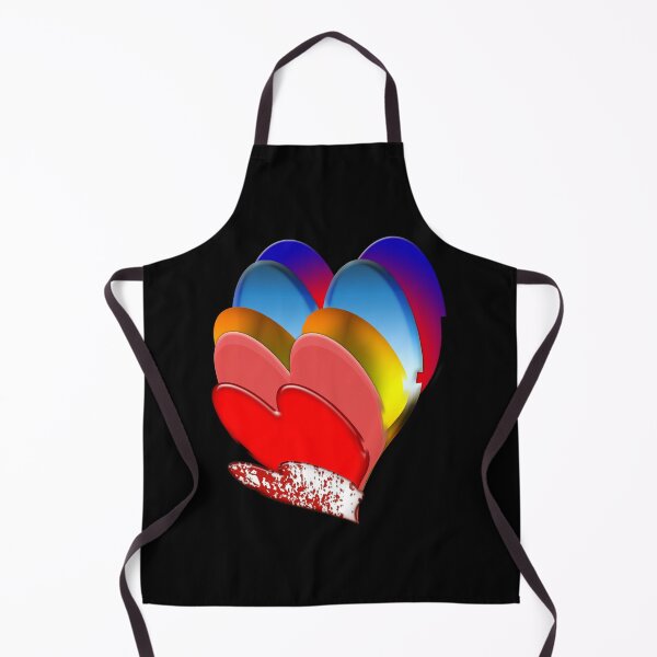Item preview, the Colorful hearts Rainbow T-Shirts designed and sold by MANINFEAR.