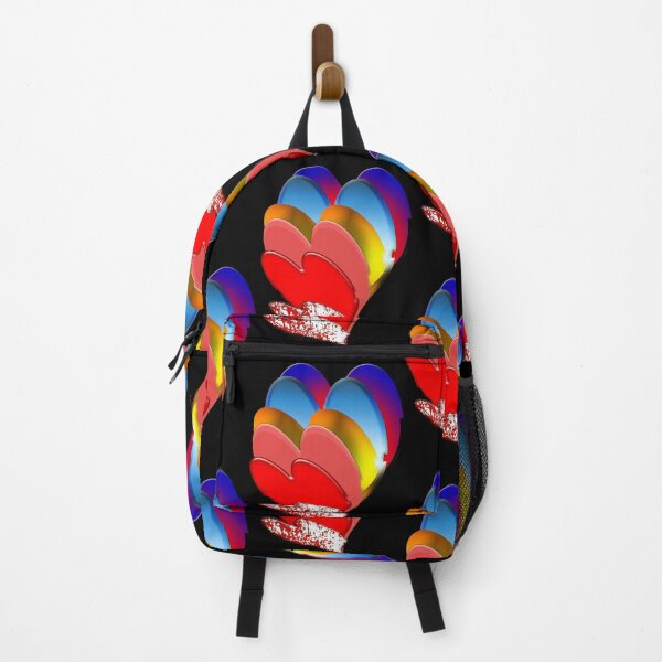 Item preview, the Colorful hearts Rainbow T-Shirts designed and sold by MANINFEAR.
