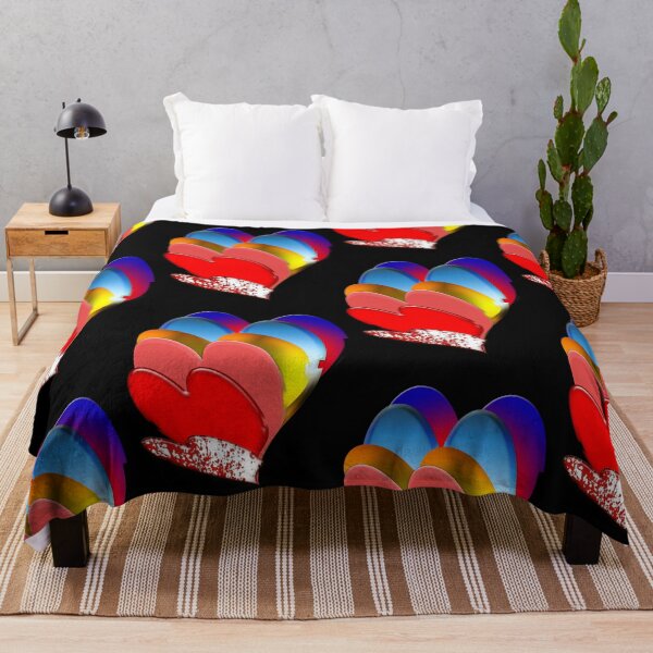 Item preview, the Colorful hearts Rainbow  T-Shirts designed and sold by MANINFEAR.