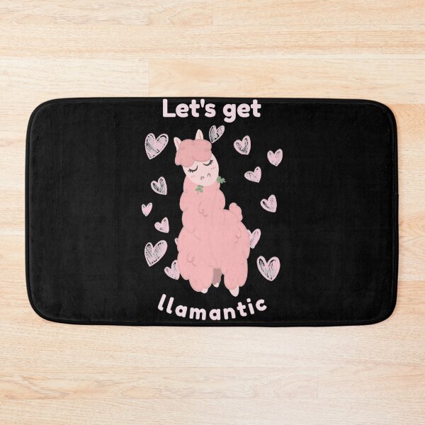 Item preview, Let's Get Llamantic - Cute Valentine's Llama designed and sold by Unicorn7Magic.