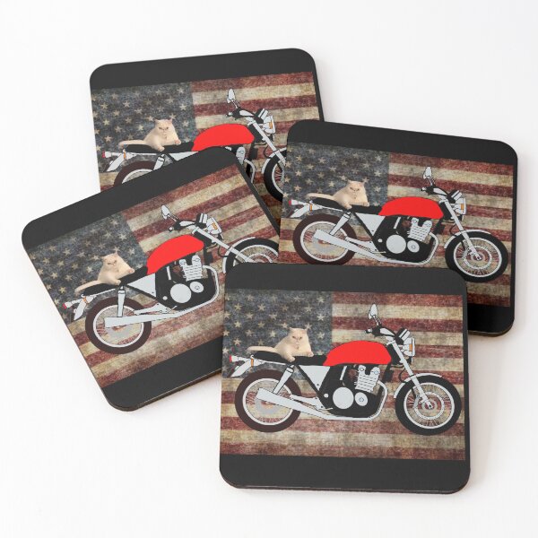 Item preview, Cat America flag designed and sold by motorzycle.