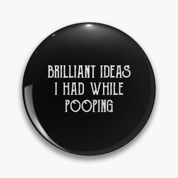 Item preview, Brilliant Ideas I Had While Pooping T-Shirt designed and sold by BlackDodo.