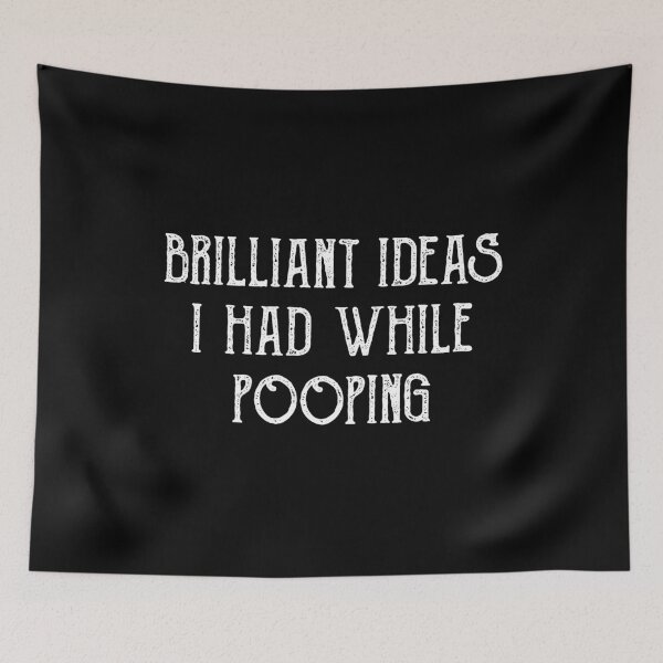 Item preview, Brilliant Ideas I Had While Pooping T-Shirt designed and sold by BlackDodo.