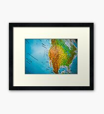 USA map Framed Print