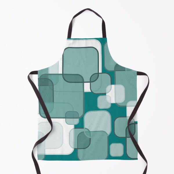 Item preview, Retro Square Bubbles - Shades of Teal designed and sold by Quooki.
