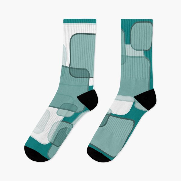 Item preview, Retro Square Bubbles - Shades of Teal designed and sold by Quooki.