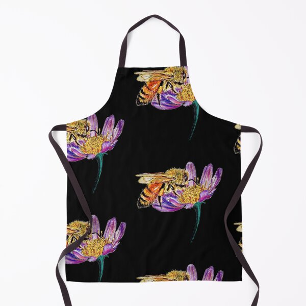 Item preview, Golden Honey Bee (Black Background) designed and sold by Sarah Girard.