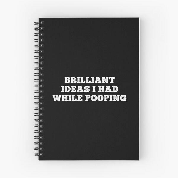 Item preview, Brilliant Ideas I Had While Pooping T-Shirt designed and sold by BlackDodo.