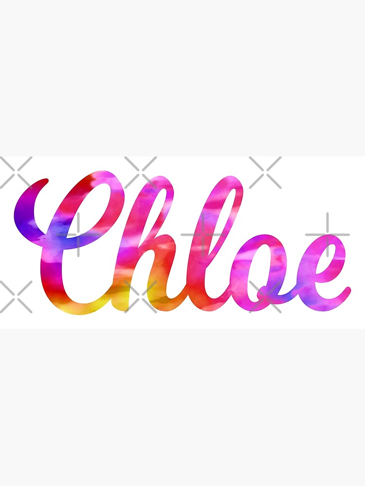 Chloe girls name pretty design Art Print for Sale by ComicKitsch