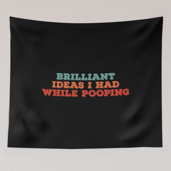 Item preview, Brilliant Ideas I Had While Pooping T-Shirt designed and sold by BlackDodo.