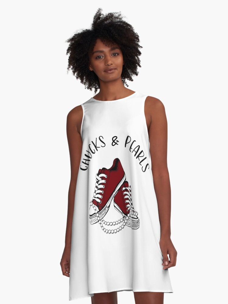 Chucks And Pearls A Line Dress