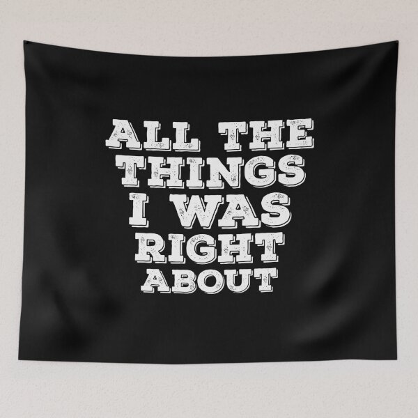 Item preview, All The Things I Was Right About Spiral Notebook designed and sold by BlackDodo.
