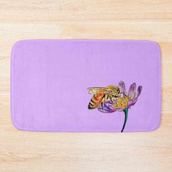 Item preview, Golden Honey Bee (Purple Background)  designed and sold by Sarah Girard.