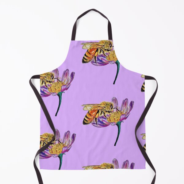 Item preview, Golden Honey Bee (Purple Background) designed and sold by Sarah Girard.