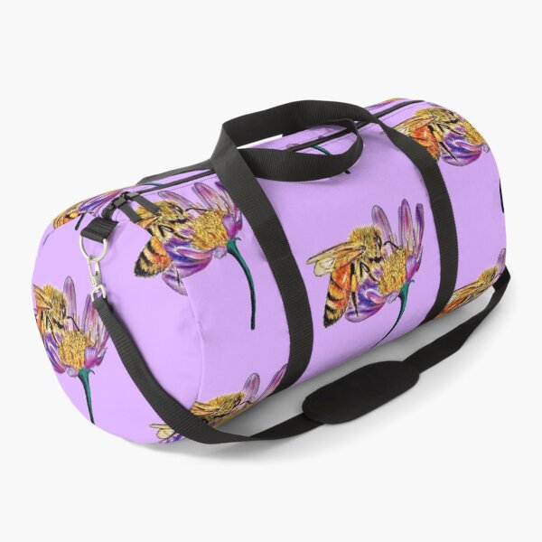 Item preview, Golden Honey Bee (Purple Background) designed and sold by Sarah Girard.