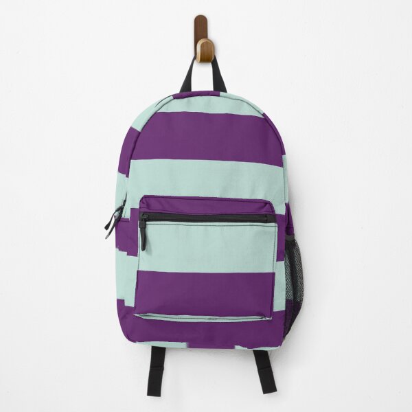 Item preview, Medium AUBERGINE and MINT GREEN Horizontal STRIPES designed and sold by RachelMacht.