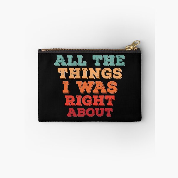 Item preview, All The Things I Was Right About Spiral Notebook designed and sold by BlackDodo.