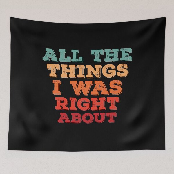 Item preview, All The Things I Was Right About Spiral Notebook designed and sold by BlackDodo.