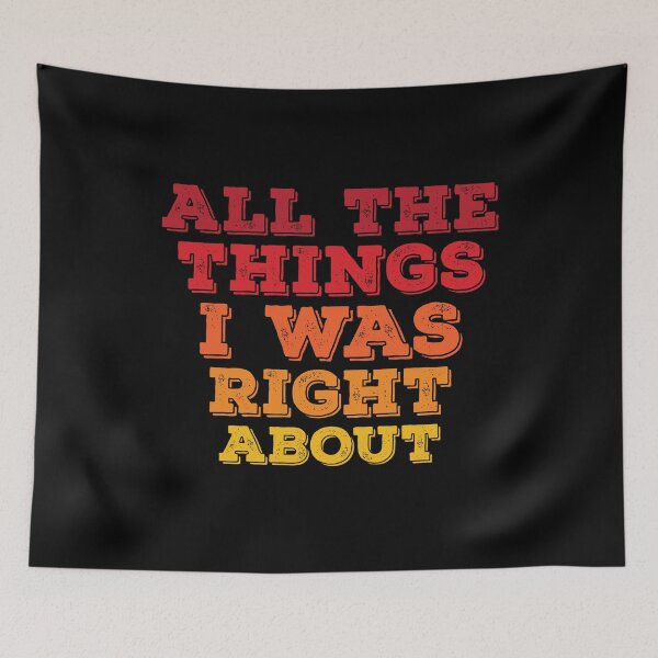 Item preview, All The Things I Was Right About Spiral Notebook designed and sold by BlackDodo.