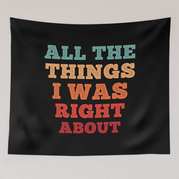 Item preview, All The Things I Was Right About Spiral Notebook designed and sold by BlackDodo.
