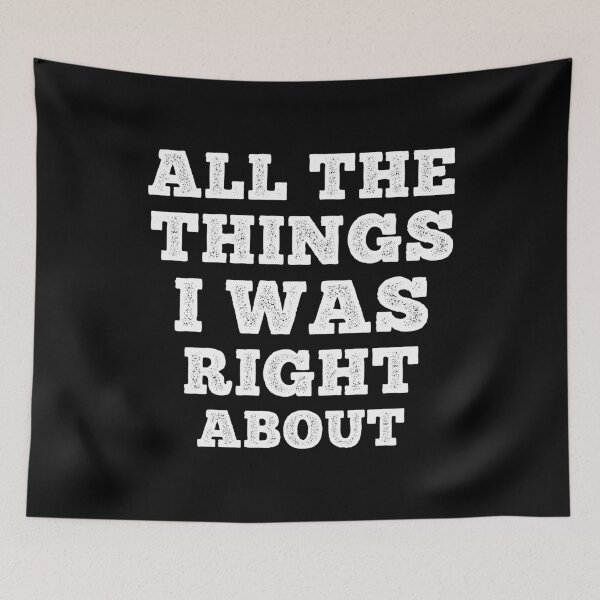 Item preview, All The Things I Was Right About Spiral Notebook designed and sold by BlackDodo.