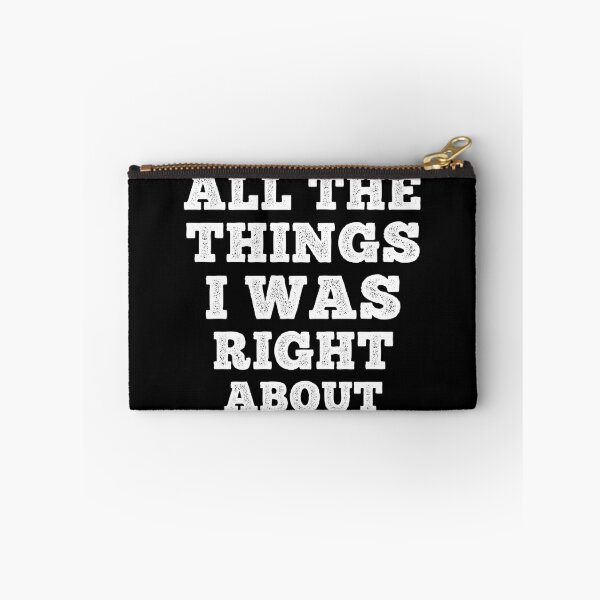 Item preview, All The Things I Was Right About Spiral Notebook designed and sold by BlackDodo.
