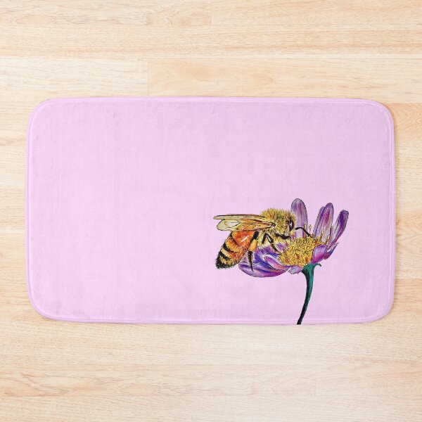Item preview, Golden Honey Bee (pink background) designed and sold by Sarah Girard.