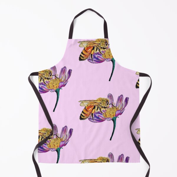 Item preview, Golden Honey Bee (pink background) designed and sold by Sarah Girard.