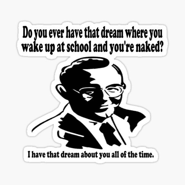 Naked at School Dream Sticker