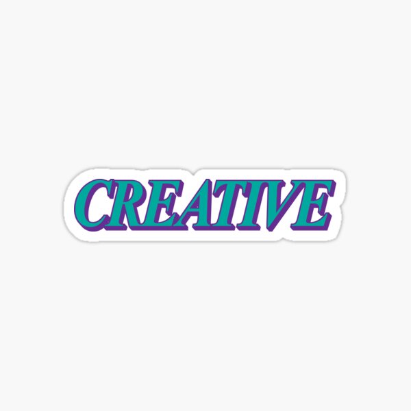 "Creative" Sticker for Sale by THE MARKETPLACE | Redbubble