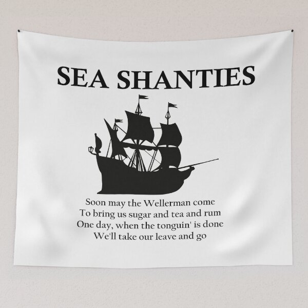 Item preview, Sea shanties ship design designed and sold by odrito.