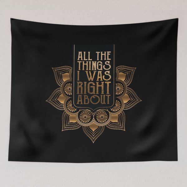 Item preview, All The Things I Was Right About Spiral Notebook designed and sold by BlackDodo.