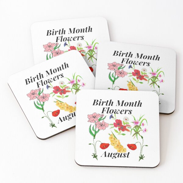 Item preview, Birth Month Flowers,  August. designed and sold by MacjarrGems.
