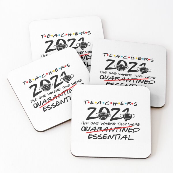 Item preview, Teachers 2021 The One Where They Were Quarantined Essential - Social Distancing - Essential Workers - Teacher - Lockdown - Quarantine  designed and sold by TwistedTeeCo.