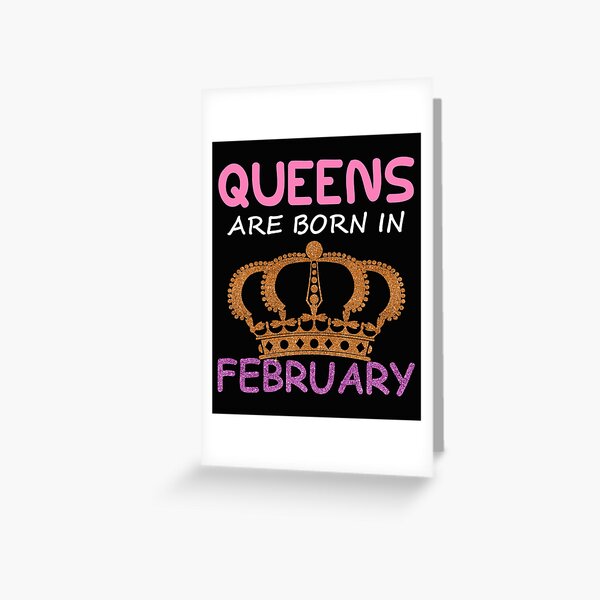 February Birthday Quotes February Girl Greeting Card For Sale By