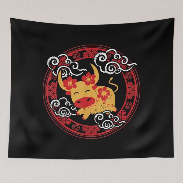 Item preview, Year Of The Ox 2021  Funny Happy Chinese New Year 4 designed and sold by ADAMANDREWSAU.