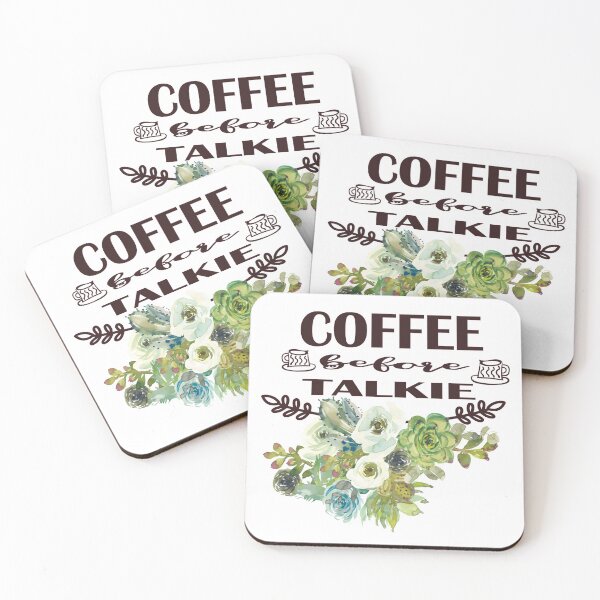 Item preview, No Talkie before Coffee designed and sold by wildwhimsical.