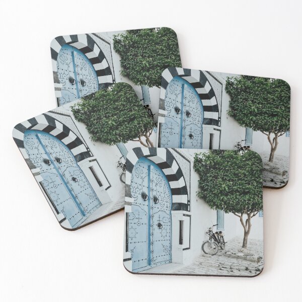 Item preview, Blue Arabic door designed and sold by Melissa Peltenburg.
