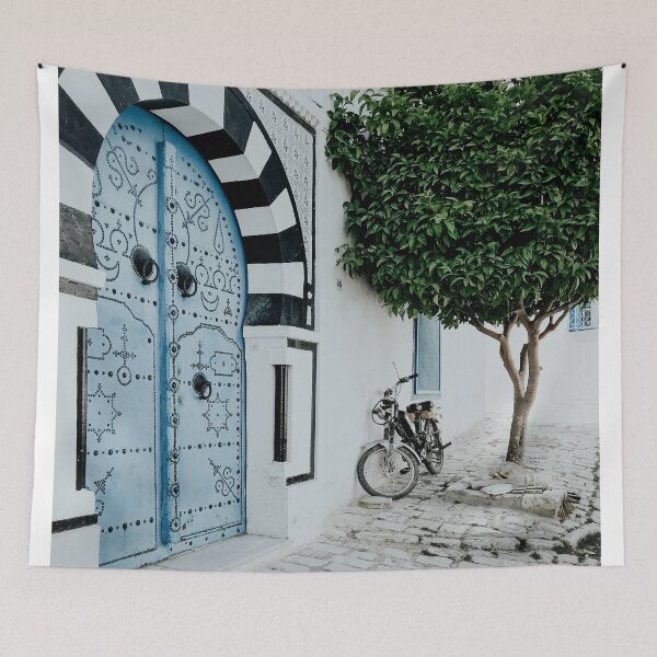 Item preview, Blue Arabic door designed and sold by Melissa Peltenburg.