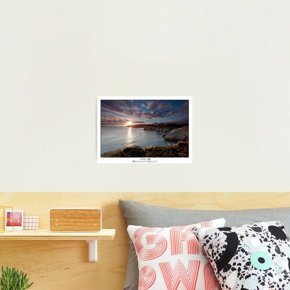 Lydstep cliffs Photographic Print