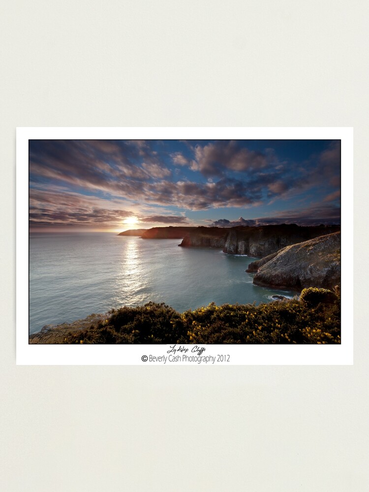 Alternate view of Lydstep cliffs Photographic Print