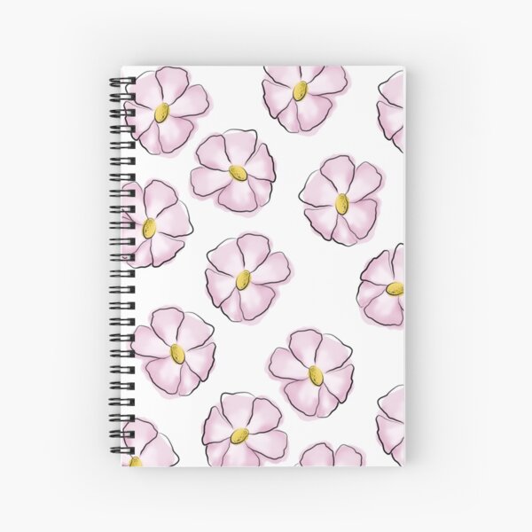 Pink flowers  Spiral Notebook