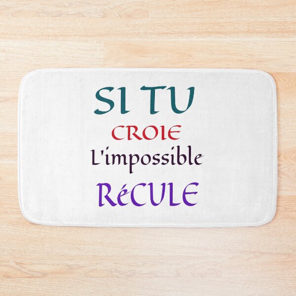 Item preview, IF YOU BELIEVE THE IMPOSSIBLE RECULE designed and sold by Mahamat-Samb25.