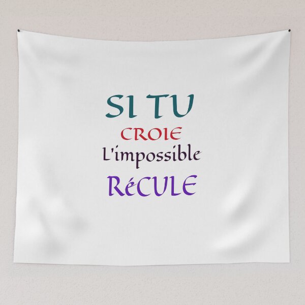 Item preview, IF YOU BELIEVE THE IMPOSSIBLE RECULE designed and sold by Mahamat-Samb25.