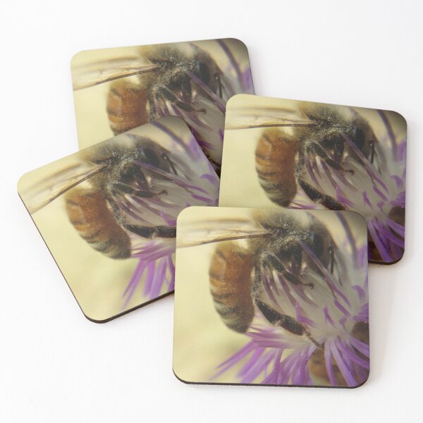 Item preview, Bee on violet flower designed and sold by NaturaFotos.