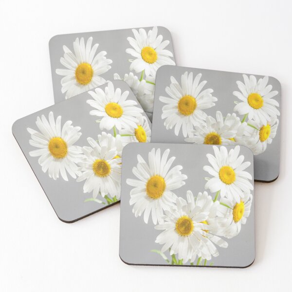 Item preview, Four daisies in a bunch on a gray background designed and sold by rocklegends99.