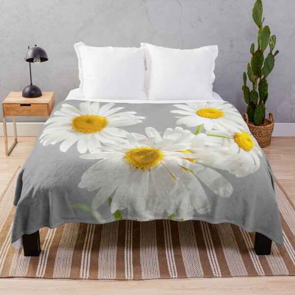 Item preview, Four daisies in a bunch on a gray background designed and sold by rocklegends99.
