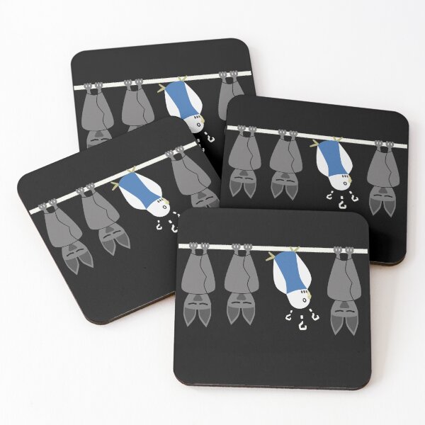 Item preview, Budgie and bat, blue designed and sold by Cevetan.