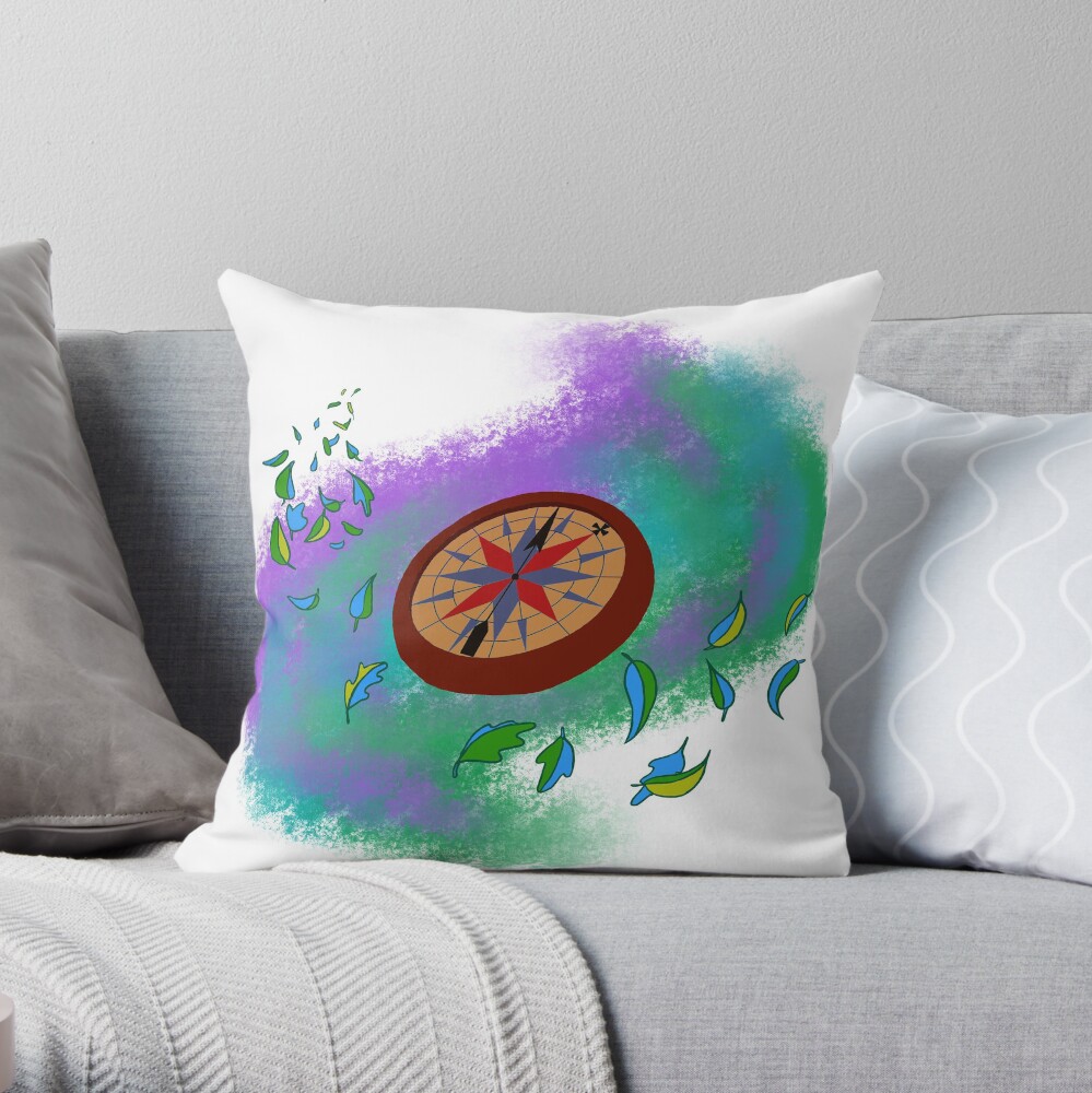 Colors of the Wind Throw Pillow